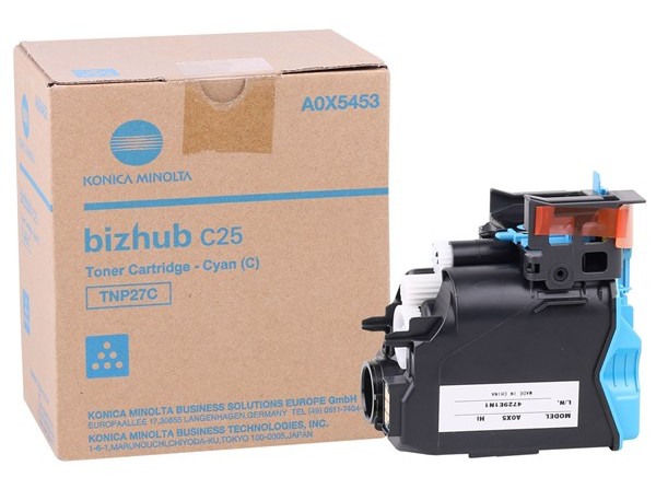 Konica Minolta TNP-27C Orjinal Mavi Toner Bizhub C25 (A0X54D4)
